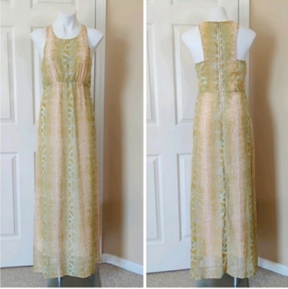 Bar III Dresses & Skirts - Bar III Snake Print Maxi Dress Sz L